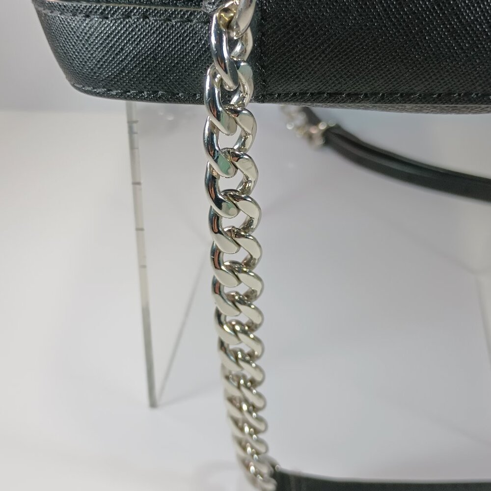 MK Jet Set LG EW Saffiano Crossbody Bag LOGO BLK, Used, See Pics! - Picture 6 of 14
